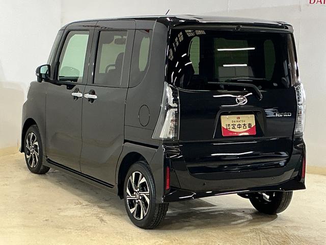 タントカスタムＸ　届出済未使用車　パノラマモニター　シートヒーター届出済み未使用車　パノラマモニター　スマートアシスト　シートヒーター　ＬＥＤヘッドライト　両側リヤパワースライドドア　プッシュボタンエンジンスタート　アルミホイール　オートエアコン　オートライト（京都府）の中古車