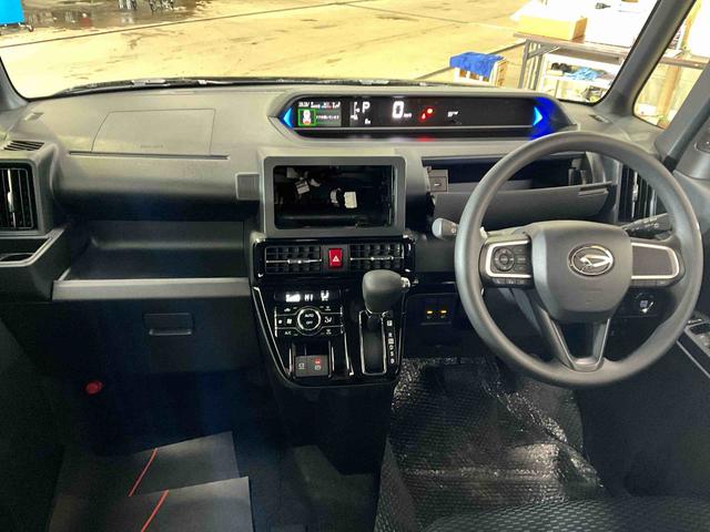 タントカスタムＸ届出済み未使用車　パノラマモニター　スマートアシスト　シートヒーター　ＬＥＤヘッドライト　両側リヤパワースライドドア　プッシュボタンエンジンスタート　アルミホイール　オートエアコン　オートライト（京都府）の中古車