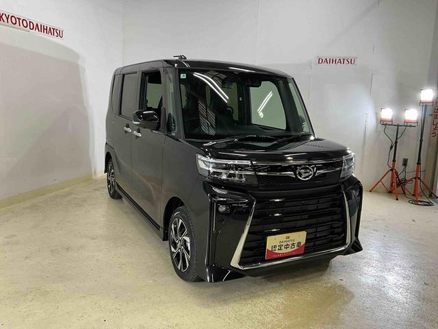 タントカスタムＸ届出済み未使用車　パノラマモニター　スマートアシスト　シートヒーター　ＬＥＤヘッドライト　両側リヤパワースライドドア　プッシュボタンエンジンスタート　アルミホイール　オートエアコン　オートライト（京都府）の中古車