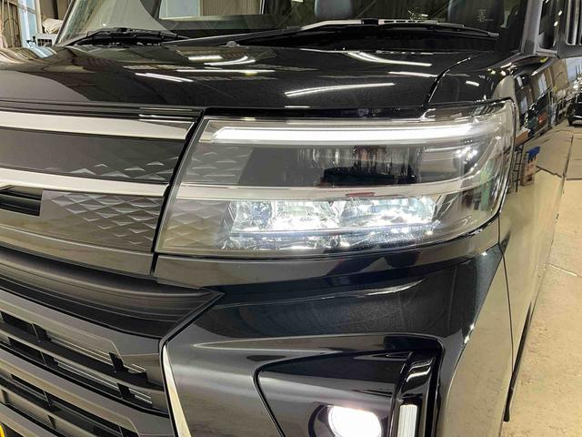 タントカスタムＸ届出済み未使用車　パノラマモニター　スマートアシスト　シートヒーター　ＬＥＤヘッドライト　両側リヤパワースライドドア　プッシュボタンエンジンスタート　アルミホイール　オートエアコン　オートライト（京都府）の中古車