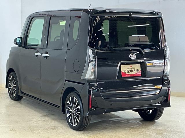 タントカスタムRS 届出済み未使用車 ターボ バックカメラ届出済み未使用車 ターボ バックカメラ 両側電動スライドドア 前後コーナーセンサー 前席シートヒーター 電子パーキング オートブレーキホールド オートマチックハイビーム 15インチ純正アルミホイール(京都府)の中古車