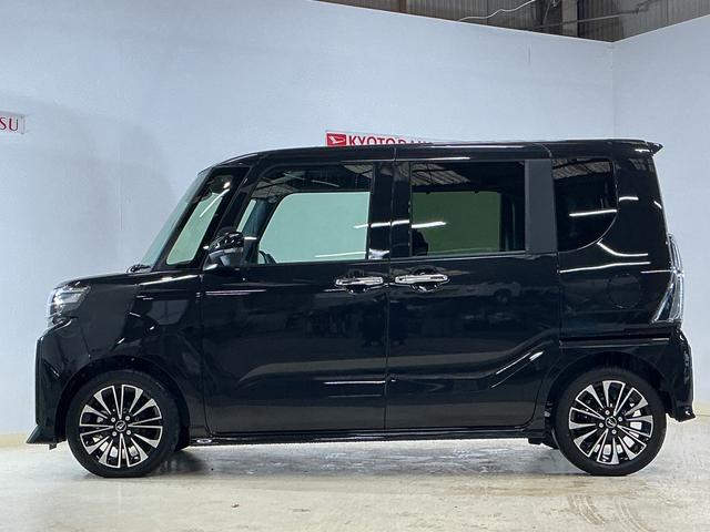 タントカスタムＲＳ　届出済み未使用車　ターボ　パノラマモニター届出済み未使用車　ターボ　パノラマモニター　両側電動スライドドア　前後コーナーセンサー　前席シートヒーター　電子パーキング　オートマチックハイビーム　オートブレーキホールド　ＵＳＢ　スマートキー（京都府）の中古車