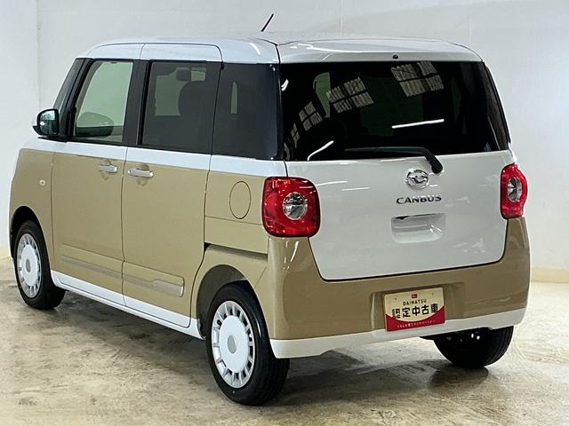 ムーヴキャンバスストライプスＧ　届出済み未使用車　パノラマモニター　ＵＳＢ届出済み未使用車　パノラマモニター　両側電動スライド　前後コーナーセンサー　シートヒーター　電子パーキング　オートマチックハイビーム　オートブレーキホールド　ホッとカップホルダー　ＵＳＢチャージャー（京都府）の中古車