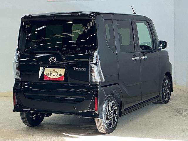 タントカスタムX 届出済未使用車 両側リヤパワースライドドア届出済未使用車 スマートアシスト 両側リヤパワースライドドア パノラマモニター プッシュボタンエンジンスタート LEDヘッドライト コーナーセンサー オートエアコン オートライト シートヒーター(京都府)の中古車