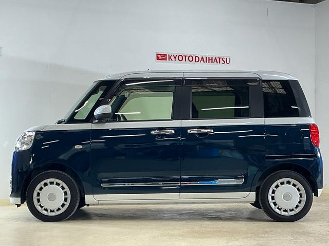 ムーヴキャンバスストライプスＧ　ワンオーナー　ナビ　バックカメラ　ドラレコワンオーナー　ナビ　バックカメラ　ドライブレコーダー　両側電動スライドドア　前後コーナーセンサー　シートヒーター　電子パーキング　オートマチックハイビーム　オートブレーキホールド　Ｂｌｕｅｔｏｏｔｈ（京都府）の中古車