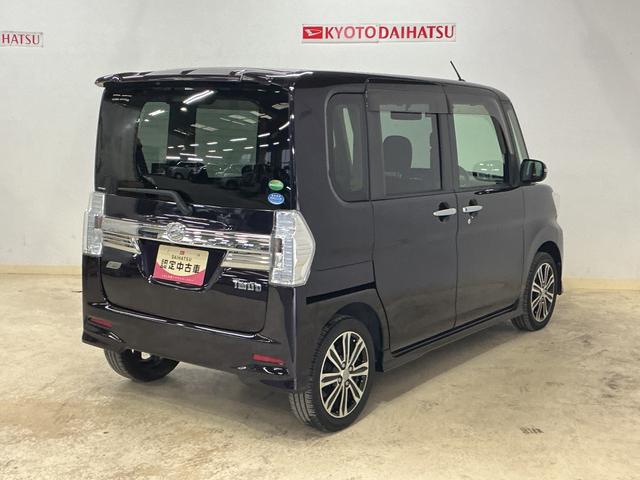 タントカスタムＲＳ　ワンオーナー　ターボ　ナビ　バックカメラワンオーナー　ターボ　ナビ　バックカメラ　ドライブレコーダー　ＥＴＣ　両側電動スライドドア　Ｂｌｕｅｔｏｏｔｈ　１５インチ純正アルミホイール　ＬＥＤヘッドライト　オートライト　スマートキー　ＤＶＤ再生（京都府）の中古車