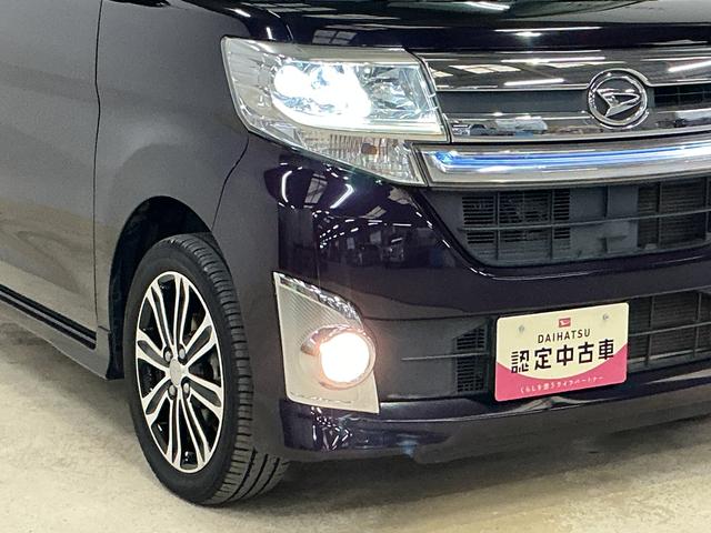 タントカスタムＲＳ　ワンオーナー　ターボ　ナビ　バックカメラワンオーナー　ターボ　ナビ　バックカメラ　ドライブレコーダー　ＥＴＣ　両側電動スライドドア　Ｂｌｕｅｔｏｏｔｈ　１５インチ純正アルミホイール　ＬＥＤヘッドライト　オートライト　スマートキー　ＤＶＤ再生（京都府）の中古車