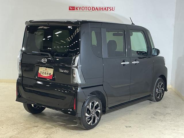 タントカスタムＸ　届出済み未使用車　パノラマモニター　両側電動届出済み未使用車　パノラマモニター　両側電動スライドドア　前後コーナーセンサー　前席シートヒーター　電子パーキング　オートブレーキホールド　オートマチックハイビーム　１４インチ純正アルミホイール（京都府）の中古車