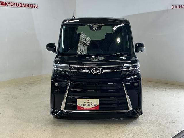 タントカスタムＸ　届出済み未使用車　パノラマモニター　両側電動届出済み未使用車　パノラマモニター　両側電動スライドドア　前後コーナーセンサー　前席シートヒーター　電子パーキング　オートブレーキホールド　オートマチックハイビーム　１４インチ純正アルミホイール（京都府）の中古車