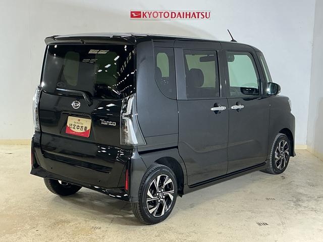タントカスタムＸ　届出済み未使用車　パノラマモニター　両側電動届出済み未使用車　パノラマモニター　両側電動スライドドア　前後コーナーセンサー　前席シートヒーター　電子パーキング　オートブレーキホールド　オートマチックハイビーム　１４インチ純正アルミホイール（京都府）の中古車