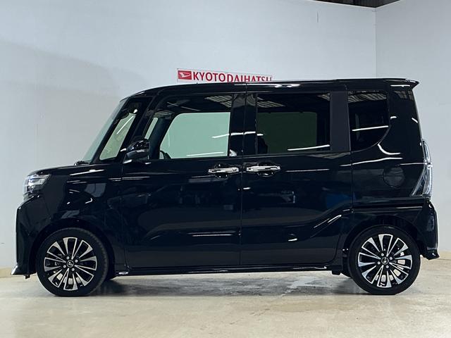 タントカスタムＲＳ　届出済み未使用車　ターボ　バックカメラ届出済み未使用車　ターボ　バックカメラ　両側電動スライドドア　前後コーナーセンサー　前席シートヒーター　電子パーキング　オートマチックハイビーム　オートブレーキホールド　１５インチ純正アルミホイール（京都府）の中古車