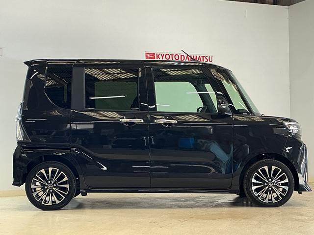 タントカスタムＲＳ　届出済み未使用車　ターボ　バックカメラ届出済み未使用車　ターボ　バックカメラ　両側電動スライドドア　前後コーナーセンサー　前席シートヒーター　電子パーキング　オートマチックハイビーム　オートブレーキホールド　１５インチ純正アルミホイール（京都府）の中古車