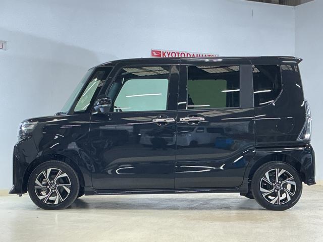 タントカスタムＸ　届出済み未使用車　パノラマモニター　両側電動届出済み未使用車　パノラマモニター　両側電動スライドドア　前後コーナーセンサー　前席シートヒーター　電子パーキング　オートマチックハイビーム　オートブレーキホールド　１４インチ純正アルミホイール（京都府）の中古車