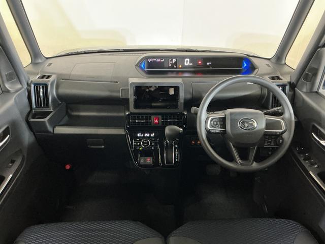 タントカスタムＸ　届出済未使用車　パノラマモニター　２ＷＤ　ＣＶＴ届出済未使用車　パノラマモニター　両側リヤパワースライドドア　プッシュボタンエンジンスタート　ＬＥＤヘッドライト　コーナーセンサー　オートエアコン　オートライト　シートヒーター　アルミホイール　ＡＢＳ（京都府）の中古車