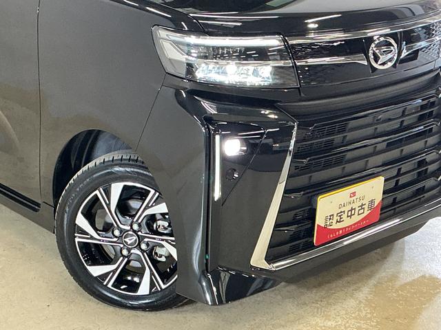 タントカスタムＸ　届出済未使用車　パノラマモニター　２ＷＤ　ＣＶＴ届出済未使用車　パノラマモニター　両側リヤパワースライドドア　プッシュボタンエンジンスタート　ＬＥＤヘッドライト　コーナーセンサー　オートエアコン　オートライト　シートヒーター　アルミホイール　ＡＢＳ（京都府）の中古車