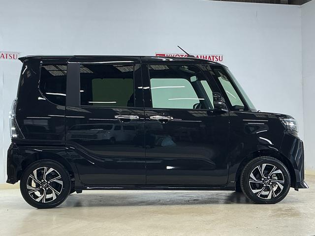 タントカスタムＸ　届出済未使用車　パノラマモニター　２ＷＤ　ＣＶＴ届出済未使用車　パノラマモニター　両側リヤパワースライドドア　プッシュボタンエンジンスタート　ＬＥＤヘッドライト　コーナーセンサー　オートエアコン　オートライト　シートヒーター　アルミホイール　ＡＢＳ（京都府）の中古車