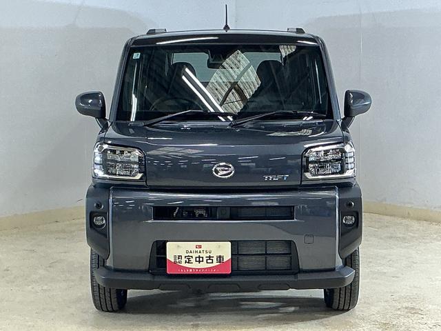 タフトGターボ 届出済み未使用車 バックカメラ クルコン USB届出済み未使用車 バックカメラ アダプティブクルーズコントロール 前後コーナーセンサー 前席シートヒーター スカイフィールトップ 電子パーキング オートマチックハイビーム オートブレーキホールド(京都府)の中古車