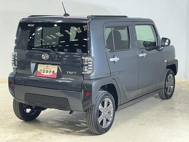 タフトGターボ 届出済み未使用車 バックカメラ クルコン USB届出済み未使用車 バックカメラ アダプティブクルーズコントロール 前後コーナーセンサー 前席シートヒーター スカイフィールトップ 電子パーキング オートマチックハイビーム オートブレーキホールド(京都府)の中古車