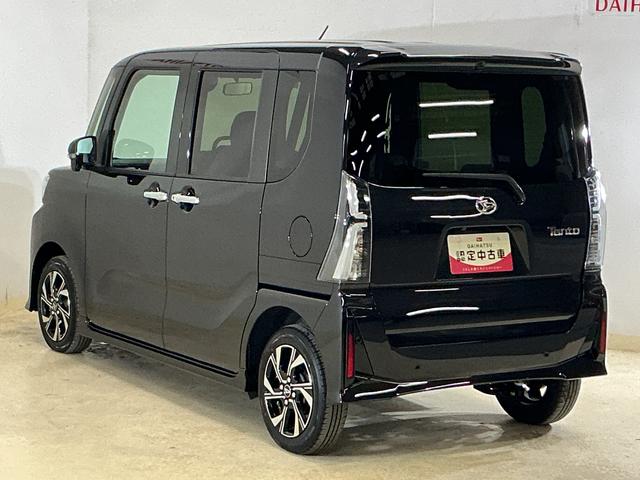 タントカスタムＸ　届出済み未使用車　パノラマモニター　両側電動届出済み未使用車　パノラマモニター　両側電動スライドドア　前後コーナーセンサー　前席シートヒーター　電子パーキング　オートマチックハイビーム　オートブレーキホールド　１４インチ純正アルミホイール（京都府）の中古車