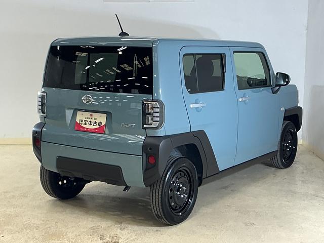 タフトＸターボ　届出済み未使用車　バックカメラ　コーナーセンサー届出済み未使用車　バックカメラ　前後コーナーセンサー　スカイフィールトップ　電子パーキング　オートマチックハイビーム　オートブレーキホールド　ＵＳＢ　ＬＥＤヘッドライト　オートライト　スマートキー（京都府）の中古車