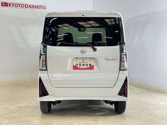 タントカスタムＸ　届出済み未使用車　バックカメラ　ＥＴＣ　両側電動届出済み未使用車　バックカメラ　ＥＴＣ　両側電動スライドドア　前後コーナーセンサー　前席シートヒーター　電子パーキング　オートマチックハイビーム　オートブレーキホールド　１４インチ純正アルミホイール（京都府）の中古車