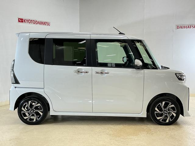 タントカスタムＸ　届出済み未使用車　バックカメラ　ＥＴＣ　両側電動届出済み未使用車　バックカメラ　ＥＴＣ　両側電動スライドドア　前後コーナーセンサー　前席シートヒーター　電子パーキング　オートマチックハイビーム　オートブレーキホールド　１４インチ純正アルミホイール（京都府）の中古車