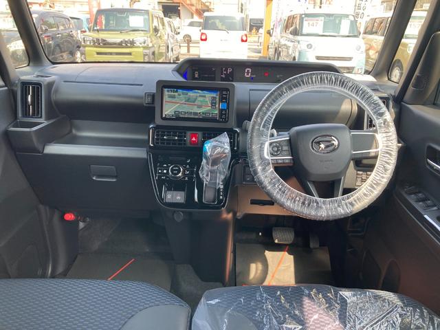 タントカスタムX 届出済未使用車 ナビ パノラマモニター届出済未使用車 ナビ プッシュボタンエンジンスタート 両側リヤパワースライドドア スマートアシスト LEDヘッドライト シートヒーター パノラマモニター オートエアコン アルミホイール オートライト(京都府)の中古車