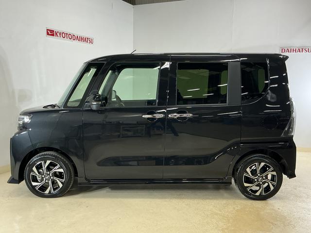 タントカスタムX 届出済未使用車 ナビ パノラマモニター届出済未使用車 ナビ プッシュボタンエンジンスタート 両側リヤパワースライドドア スマートアシスト LEDヘッドライト シートヒーター パノラマモニター オートエアコン アルミホイール オートライト(京都府)の中古車