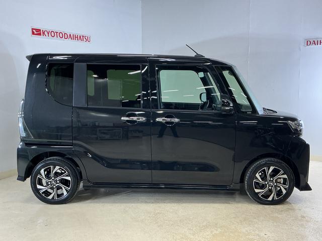 タントカスタムX 届出済未使用車 ナビ パノラマモニター届出済未使用車 ナビ プッシュボタンエンジンスタート 両側リヤパワースライドドア スマートアシスト LEDヘッドライト シートヒーター パノラマモニター オートエアコン アルミホイール オートライト(京都府)の中古車