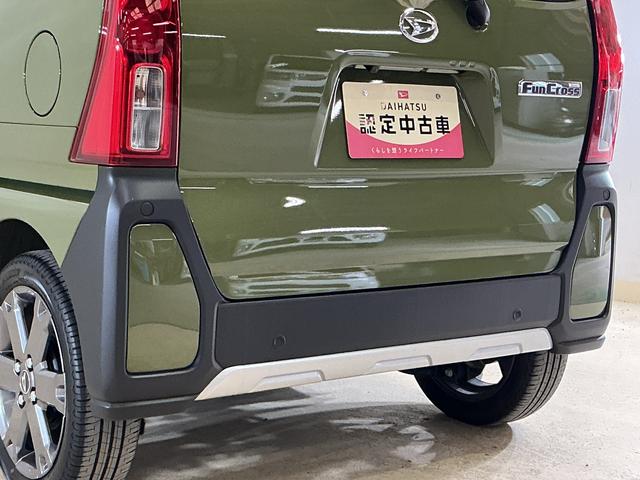 タントファンクロスターボ　ワンオーナー　バックカメラ　両側電動ワンオーナー　バックカメラ　両側電動スライドドア　前後コーナーセンサー　前席シートヒーター　電子パーキング　オートブレーキホールド　オートマチックハイビーム　１５インチ純正アルミホイール　ＵＳＢ（京都府）の中古車