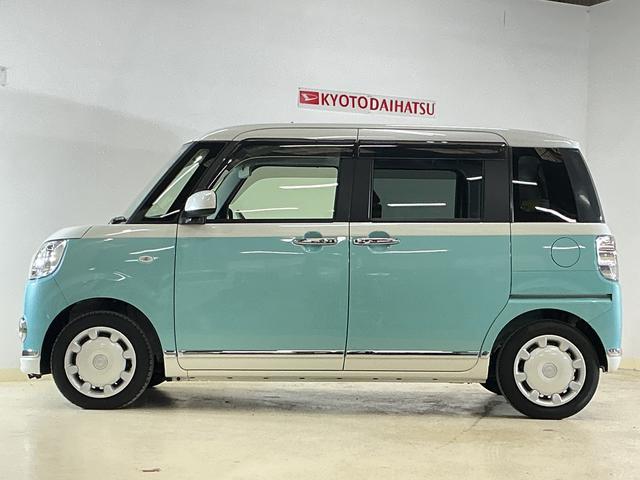 ムーヴキャンバスＧメイクアップリミテッド　ＳＡIII　ナビ　パノラマモニターワンオーナー　８インチナビ　パノラマモニター　ＥＴＣ　ドライブレコーダー　フルセグチューナー　ブルートゥース対応　プッシュボタンエンジンスタート　両側リヤパワースライドドア　ＬＥＤヘッドライト　ＡＢＳ（京都府）の中古車