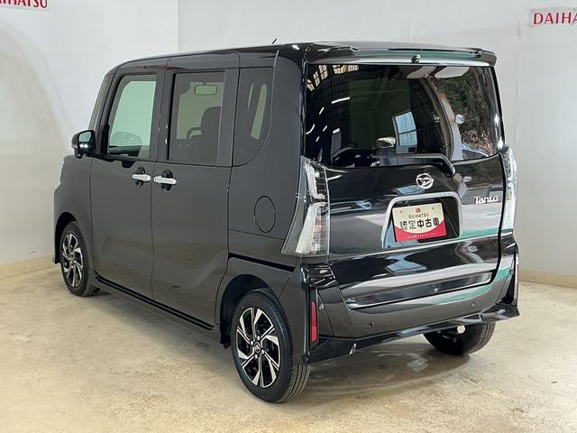 タントカスタムX デモカー パノラマモニター 両側電動スライドドアデモカー パノラマモニター 両側電動スライドドア 前後コーナーセンサー 前席シートヒーター 電子パーキング オートマチックハイビーム オートブレーキホールド 14インチ純正アルミホイール スマートキー(京都府)の中古車
