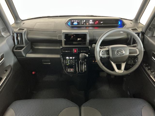 タントカスタムＲＳ　届出済み未使用車　ターボ　パノラマモニター届出済み未使用車　ターボ　パノラマモニター　両側電動スライドドア　前後コーナーセンサー　シートヒーター　電子パーキング　オートブレーキホールド　オートマチックハイビーム　１５インチ純正アルミホイール（京都府）の中古車