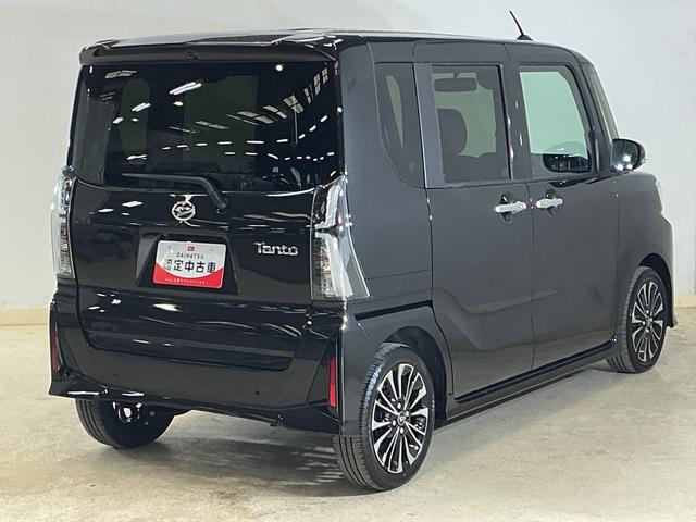 タントカスタムＲＳ　届出済み未使用車　ターボ　パノラマモニター届出済み未使用車　ターボ　パノラマモニター　両側電動スライドドア　前後コーナーセンサー　シートヒーター　電子パーキング　オートブレーキホールド　オートマチックハイビーム　１５インチ純正アルミホイール（京都府）の中古車