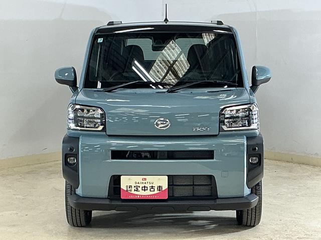 タフトＧターボ　届出済み未使用車　バックカメラ　クルコン　スマアシ届出済未使用車　バックカメラ　アダプティブクルーズコントロール　前後コーナーセンサー　シートヒーター　スカイフィールトップ　電子パーキング　オートブレーキホールド　オートマチックハイビーム　　スマアシ（京都府）の中古車