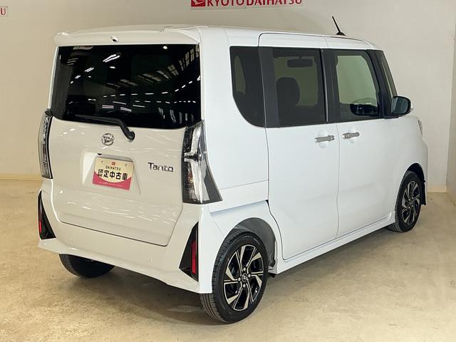 タントカスタムＸ　届出済み未使用車　バックカメラ　クルコン届出済み未使用車　バックカメラ　ＥＴＣ　アダプティブクルーズコントロール　前後コーナーセンサー　前席シートヒーター　電子パーキング　オートブレーキホールド　オートマチックハイビーム　スマートキー（京都府）の中古車