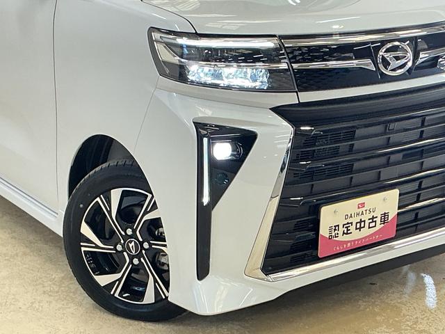 タントカスタムＸ　届出済み未使用車　バックカメラ　クルコン届出済み未使用車　バックカメラ　ＥＴＣ　アダプティブクルーズコントロール　前後コーナーセンサー　前席シートヒーター　電子パーキング　オートブレーキホールド　オートマチックハイビーム　スマートキー（京都府）の中古車