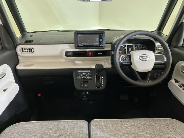 ムーヴキャンバスストライプスＧ　届出済み未使用車　ナビ　バックカメラ届出済み未使用車　ナビ　バックカメラ　両側電動スライドドア　前後コーナーセンサー　前席シートヒーター　電子パーキング　オートブレーキホールド　オートマチックハイビーム　ホットカップホルダー　ＵＳＢ接続（京都府）の中古車