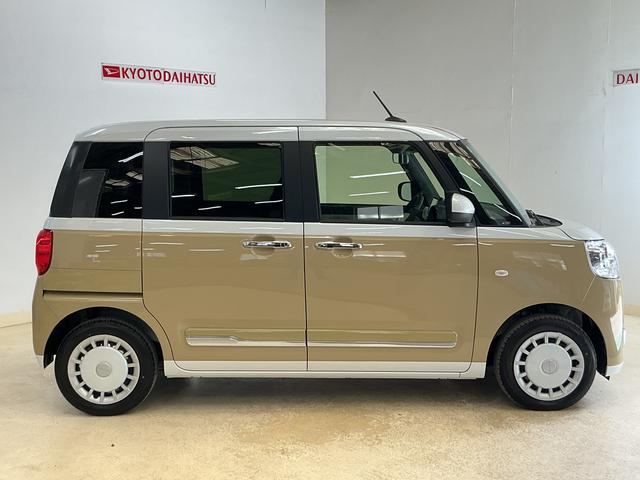 ムーヴキャンバスストライプスＧ　届出済み未使用車　ナビ　バックカメラ届出済み未使用車　ナビ　バックカメラ　両側電動スライドドア　前後コーナーセンサー　前席シートヒーター　電子パーキング　オートブレーキホールド　オートマチックハイビーム　ホットカップホルダー　ＵＳＢ接続（京都府）の中古車