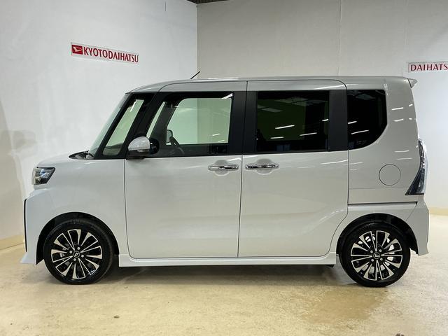 タントカスタムRS 届出済み未使用車 ターボ バックカメラ ETC届出済み未使用車 ターボ バックカメラ ETC 両側電動スライドドア アダプティブクルーズコントロール 前後コーナーセンサー 前席シートヒーター 電子パーキング オートマチックハイビーム USB接続(京都府)の中古車