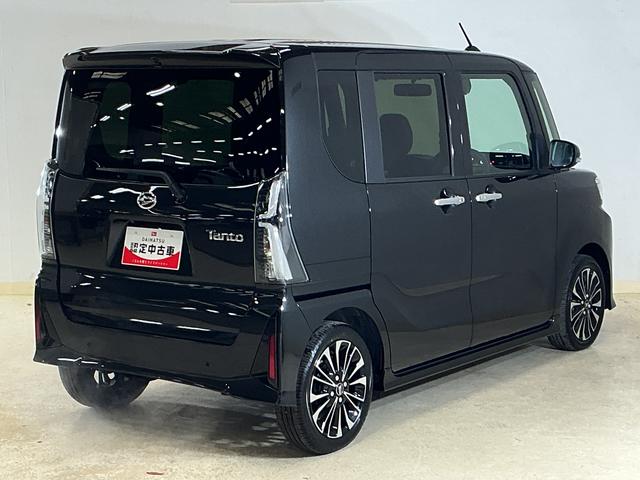 タントカスタムRS 届出済み未使用車 ターボ バックカメラ届出済み未使用車 ターボ バックカメラ 両側電動スライドドア 前後コーナーセンサー 前席シートヒーター 電子パーキング オートブレーキホールド オートマチックハイビーム 15インチ純正アルミホイール(京都府)の中古車