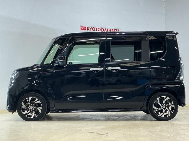 タントカスタムＸ　９インチナビ　パノラマモニター　フルセグチューナ９インチナビ　パノラマモニター　フルセグチューナー　ブルートゥース対応　プッシュボタンエンジンスタート　両側リヤパワースライドドア　ＬＥＤヘッドライト　コーナーセンサー　オートライト　オートエアコン（京都府）の中古車