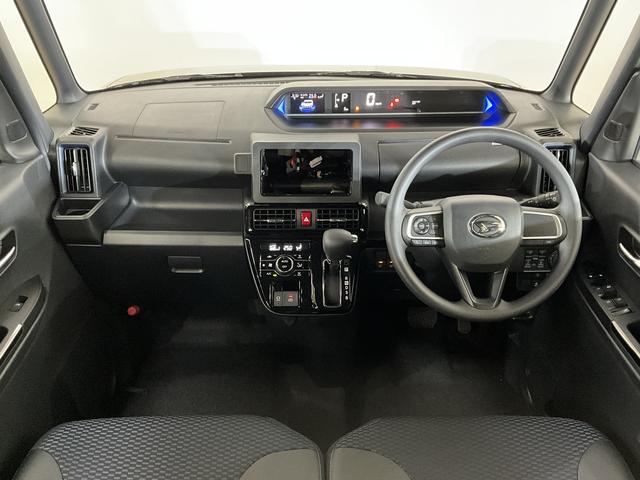 タントカスタムＸ　届出済未使用車　パノラマモニター届出済未使用車　スマートアシスト　パノラマモニター　プッシュボタンエンジンスタート　両側リヤパワースライドドア　ＬＥＤヘッドライト　オートエアコン　オートライト　コーナーセンサー　シートヒーター（京都府）の中古車