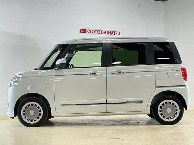 ムーヴキャンバスセオリーＧ　届出済未使用車　ナビ　パノラマモニタースマートアシスト　ナビ　パノラマモニター　フルセグチューナー　ブルートゥース対応　プッシュボタンエンジンスタート　両側リヤパワースライドドア　コーナーセンサ　ＬＥＤヘッドライト　オートエアコン　ＡＢＳ（京都府）の中古車