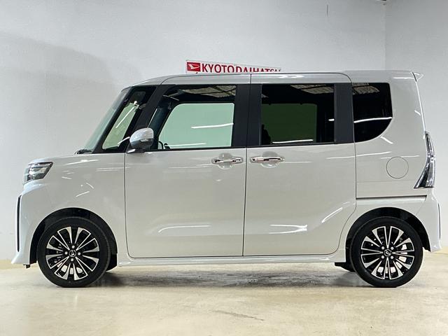 タントカスタムＲＳリミテッド　ターボ　９型ディスプレイオーディオ９インチディスプレイオーディオ　バックカメラ　フルセグチューナー　ブルートゥース対応　スマートアシスト　プッシュボタンエンジンスタート　両側リヤパワースライドドア　ターボ　クルーズコントロール　ＡＢＳ（京都府）の中古車