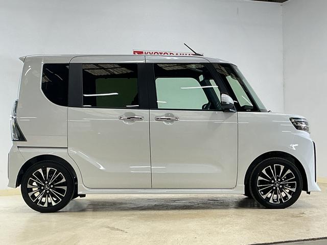 タントカスタムＲＳリミテッド　ターボ　９型ディスプレイオーディオ９インチディスプレイオーディオ　バックカメラ　フルセグチューナー　ブルートゥース対応　スマートアシスト　プッシュボタンエンジンスタート　両側リヤパワースライドドア　ターボ　クルーズコントロール　ＡＢＳ（京都府）の中古車