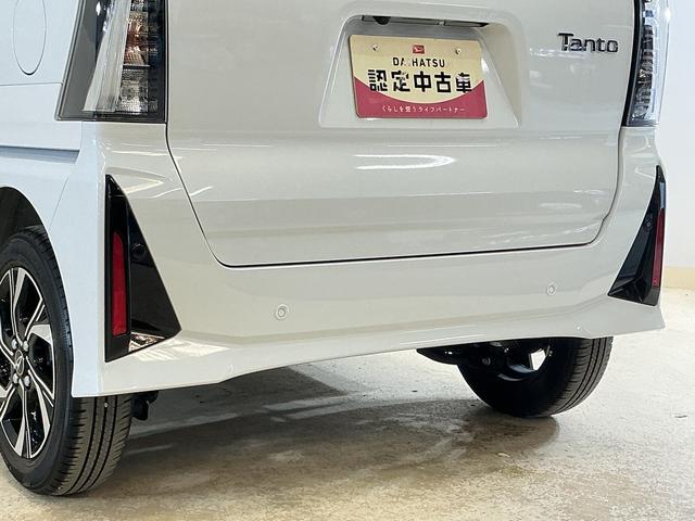 タントカスタムＸ　ワンオーナー　バックカメラ　両側電動スライドドアワンオーナー　バックカメラ　両側電動スライドドア　前後コーナーセンサー　前席シートヒーター　オートマチックハイビーム　１４インチ純正アルミホイール　電子パーキング　オートブレーキホールド　スマートキー（京都府）の中古車