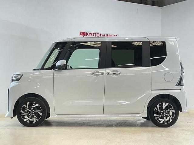 タントカスタムＸ　ワンオーナー　バックカメラ　両側電動スライドドアワンオーナー　バックカメラ　両側電動スライドドア　前後コーナーセンサー　前席シートヒーター　オートマチックハイビーム　１４インチ純正アルミホイール　電子パーキング　オートブレーキホールド　スマートキー（京都府）の中古車