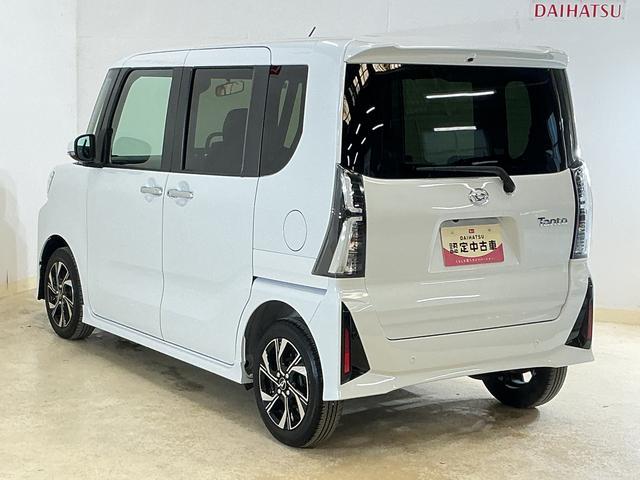 タントカスタムＸ　ワンオーナー　バックカメラ　両側電動スライドドアワンオーナー　バックカメラ　両側電動スライドドア　前後コーナーセンサー　前席シートヒーター　オートマチックハイビーム　１４インチ純正アルミホイール　電子パーキング　オートブレーキホールド　スマートキー（京都府）の中古車