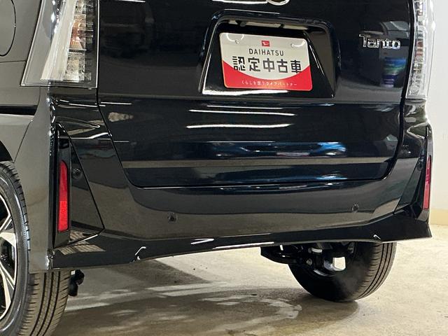 タントカスタムＸ　届出済み未使用車　パノラマモニター　両側電動届出済み未使用車　パノラモニター　両側電動スライドドア　コーナーセンサー　シートヒーター　スマートキー　電子パーキング　オートブレーキホールド　オートマチックハイビーム　１４インチ純正アルミホイール（京都府）の中古車